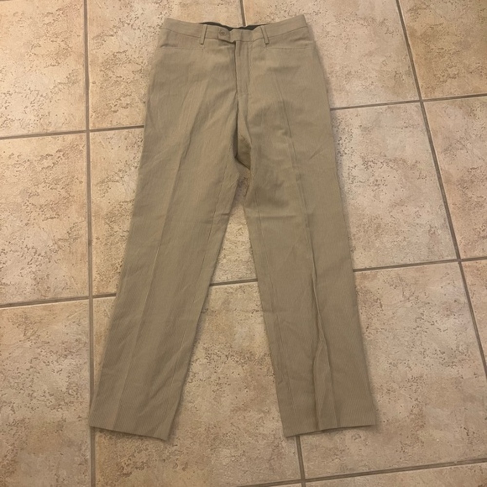 Mexx Beige Striped Dress Pant 32R